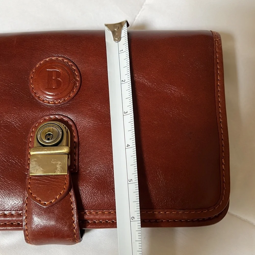 Vintage Barry Smith Italian Leather Large Wallet Clutch Wristlet Bag Vintage - Picture 13 of 14